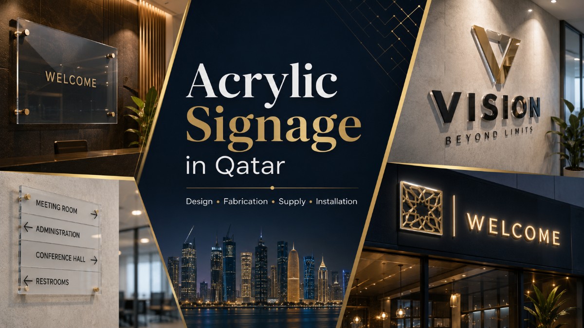 Acrylic Signboards in Qatar