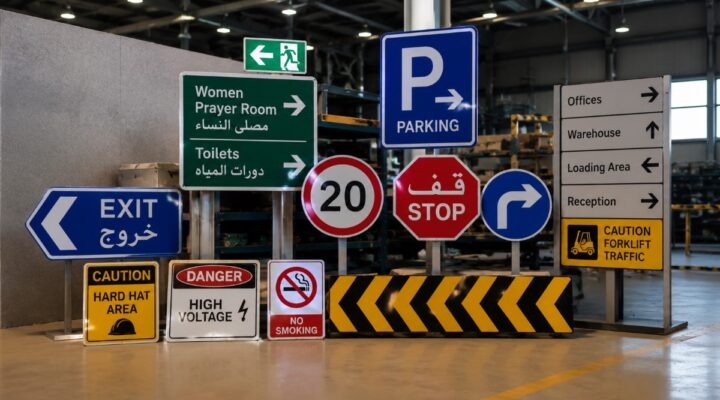 road signs in qatar