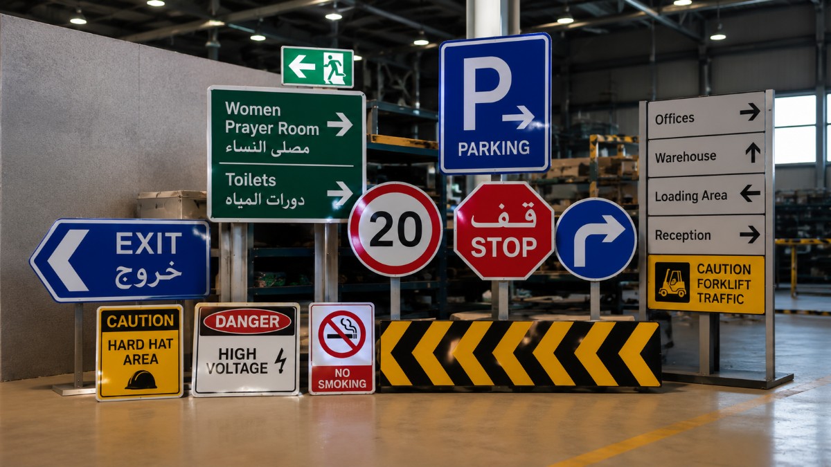 road signs in qatar