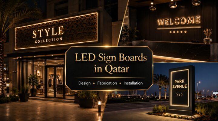 led sign boards in qatar