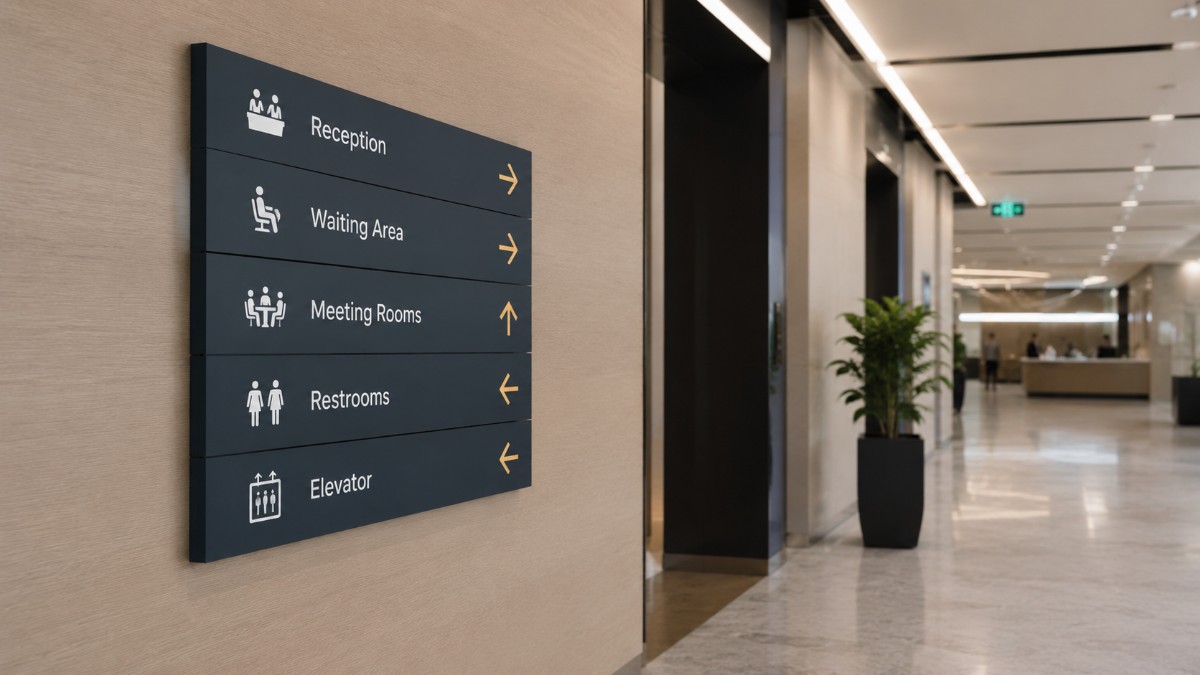 wayfinding signs in qatar