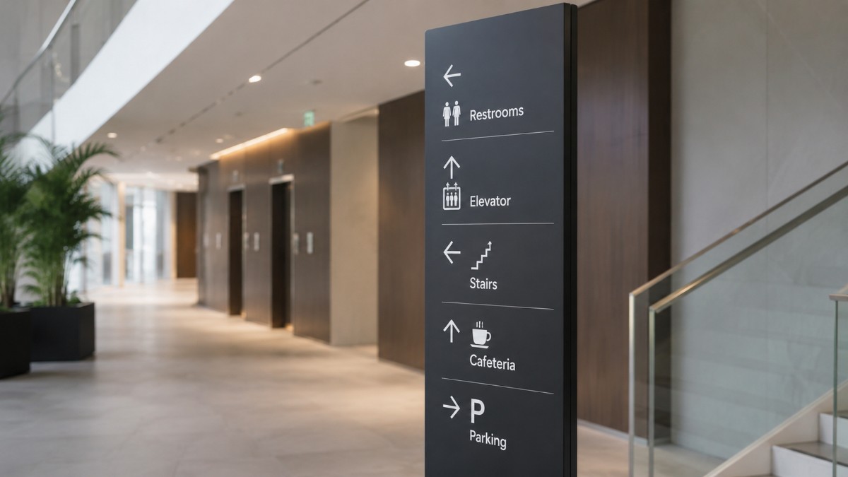 wayfinding signage in qatar