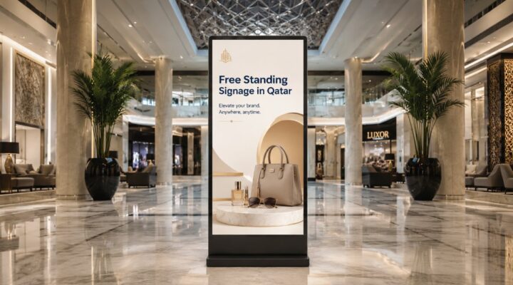 free standing signage in qatar
