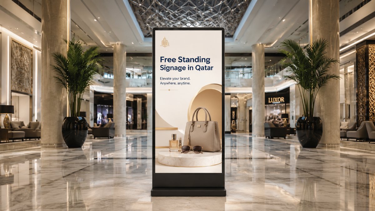 free standing signage in qatar