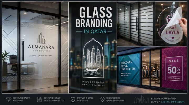 glass branding in qatar