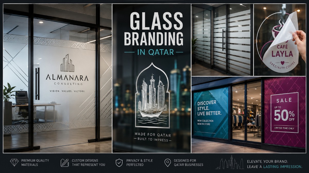 glass branding in qatar