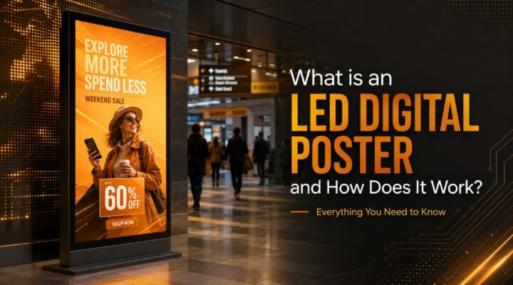 what is an led digital poster and how does it work everything you need to know