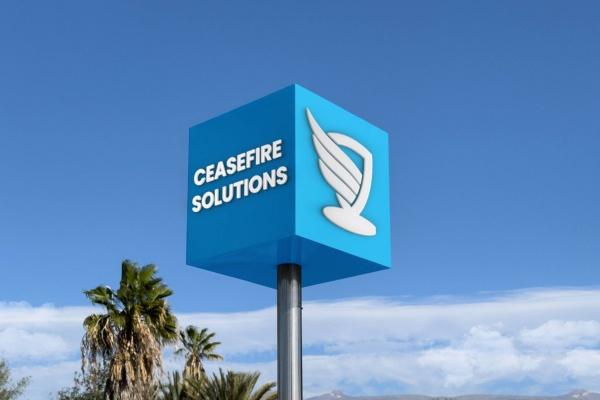 Pylon signage board in qatar