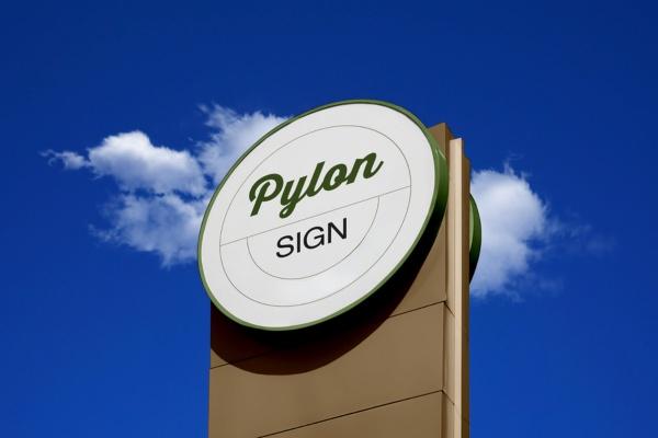 Pylon signage board in qatar