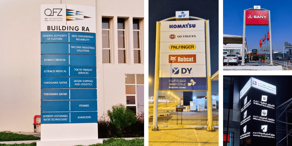 Pylon Signage in Qatar
