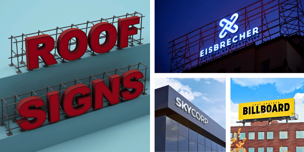 Rooftop Signage in qatar