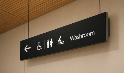 Homepage internal signage