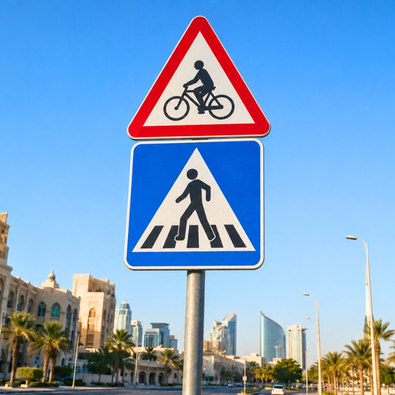 road signs in qatar