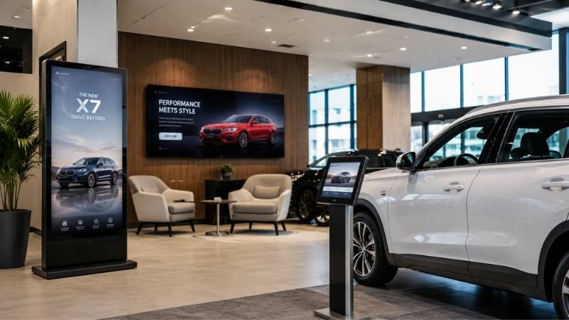 Digital Signage automotive showrooms