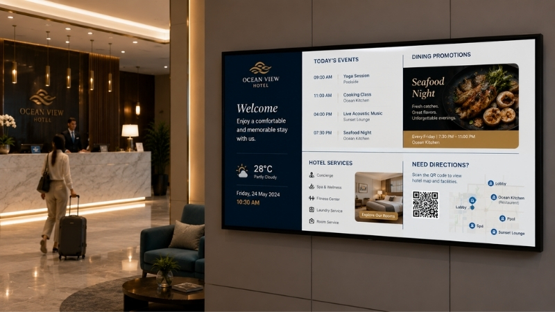 Digital Signage hotels & hospitality