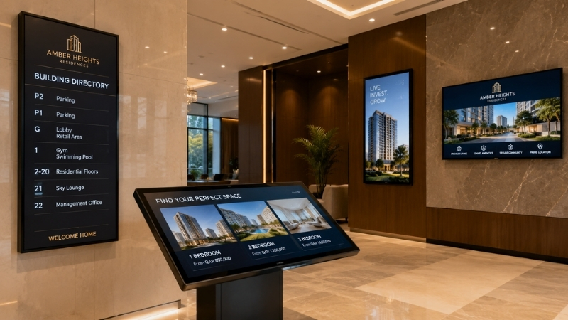 Digital Signage real estate & property management